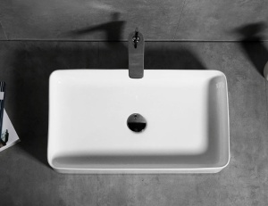 LAVOAR REA DENIS, ALB, 61,5 CM, DIN CERAMICA, CALITATE SUPERIOARA - Img 6