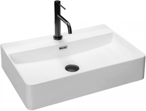 LAVOAR REA GINA, ALB, 59 CM, DIN CERAMICA, CALITATE SUPERIOARA - Img 4