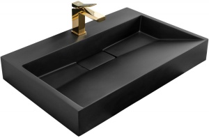 LAVOAR REA GOYA, 100 CM, NEGRU, MONTAJ PE BLAT, DESIGN DEOSEBIT, CALITATE SUPERIOARA, REA