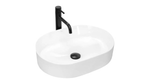 LAVOAR REA NADIA, ALB, 50 CM, DIN CERAMICA, CALITATE SUPERIOARA - Img 3