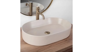 LAVOAR REA NADIA, BEJ MAT, 61 CM, DIN CERAMICA, CALITATE SUPERIOARA