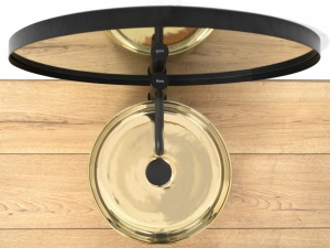 LAVOAR REA SAMI, GOLD, 36CM, AURIU, MONTAJ PE BLAT, DIN CERAMICA, CALITATE SUPERIOARA, REA - Img 6