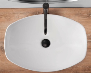 LAVOAR REA TANGO, ALB, 56,5 CM, DIN CERAMICA, CALITATE SUPERIOARA - Img 3