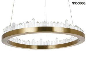 LUSTRA AURIE, NENUFAR, DIN METAL SI STICLA, STIL MODERN - Img 2