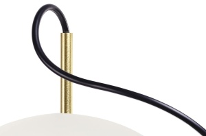 LUSTRA CAPRI 4, CONFECTIOATA DIN STICLA OPAL SI ALUMINIU, STIL MODERN - Img 3
