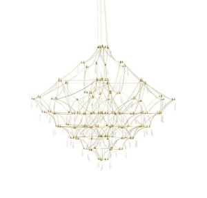 LUSTRA CONSTELATION 77, DIN METAL, AURIE, STIL MODERN