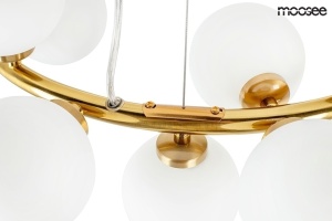 LUSTRA COSMO 72 GOLD, CONFECTIONATA DIN METAL SI STICLA, STIL MODERN - Img 3