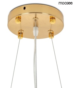 LUSTRA COSMO 72 GOLD, CONFECTIONATA DIN METAL SI STICLA, STIL MODERN - Img 5