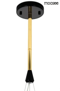 LUSTRA COSMO S, AURIU/NEGRU, DIN METAL SI STICLA, STIL MODERN, B2 - Img 5