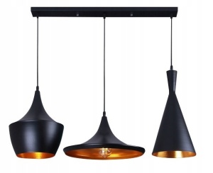 LUSTRA COSTA SET CP BLACK 181689, 139x80/100 cm, NEGRU, DIN METAL SI OTEL DE INALTA CALITATE, STIL MODERN, TU