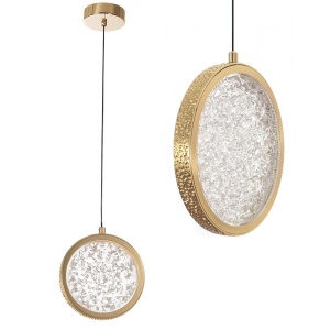 Lustră cu Cristale Suspendată LED G089-1CP Złota