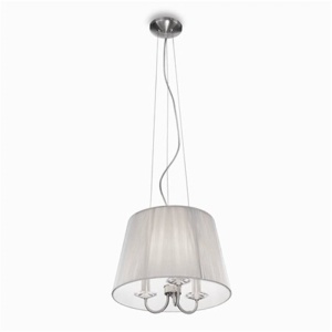 LUSTRA DESIGN MODERN CU CRISTALE PARIS SP3 ARGINTIE