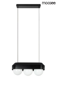 LUSTRA DROPS 3 NEAGRA, REALIZATA DIN STICLA SI METAL, STIL MODERN - Img 2