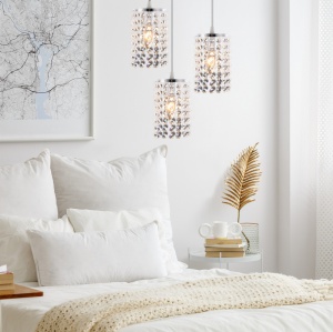 LUSTRA GLAMOR CRYSTAL APP731-3CPR, 27x103 cm, ARGINTIU, DIN METAL DE INALTA CALITATE SI CRISTALE, STIL MODERN, TU - Img 7