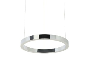 LUSTRA LED, RING 40, ARGINTIE, DIN OTEL LUSTRUT, STIL MODERN, B2