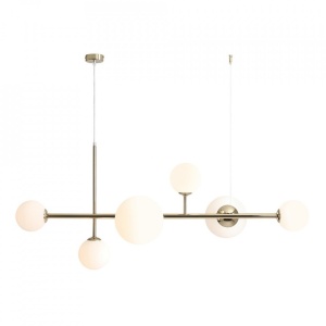 LUSTRA MODERNA, BALIA COD 1039K30, DIN METAL SI GLOBURI STICLA, ALDEX - Img 6