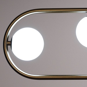 LUSTRA MODERNA, SHOW, COD 5089, STIL MODERN, REALIZAT DIN METAL SI STICLA - Img 5