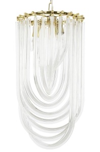 LUSTRA MURANO L, AURIE, DIN METAL SI STICLA, STIL MODERN