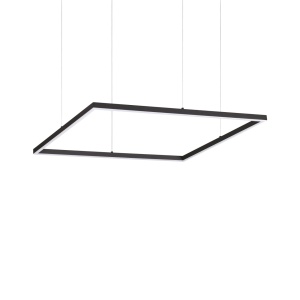 LUSTRA ORACLE SLIM SQUARE SP D070, NEGRU MAT, DIN ALUMINIU SI POLICARBONAT, STIL MODERN