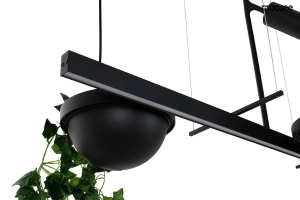 LUSTRA PLANT LINE NEAGRA, CONFECTIONATA DIN OTEL, STIL MODERN - Img 2