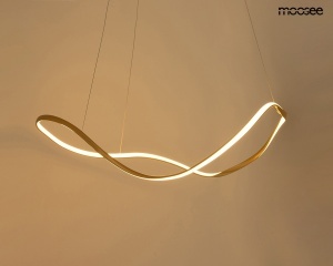 LUSTRA WAVES 60, AURIE, CONFECTIONATA DIN METAL SI ALUMINIU, STIL MODERN