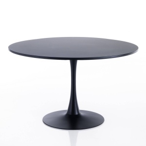 MASA 120CM, KYOTO BLACK, DIN METAL SI MDF LACUIT, DESIGN MODERN