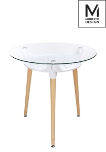 MASA ALBA DIN STICLA HIDE FI 80 STIL MODERN B2 - Img 2