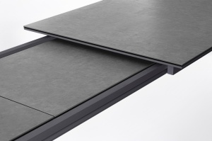 MASA DE GRADINA OTAVIO 220-340, GRI INCHIS, CONFECTIONATA DIN ALUMINIU, CERAMICA SI STICLA, DESIGN MODERN MINIMALIST - Img 3