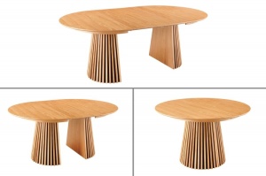 MASA DE SUFRAGERIE EXTENSIBILA 120/200CM, DIN MDF STEJAR, ARTIM GROUP SELECTION - Img 8