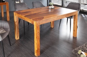 MASA DE SUFRAGERIE, LAGOS 140CM, LEMN MASIV SHEESHAM, COD 43752, DESIGN RETRO - Img 1