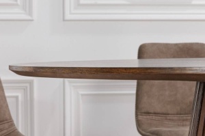 MASA DE SUFRAGERIE ROTUNDA, 120CM, STEJAR INCHIS, MDF SI FURNIR, ARTIM GROUP SELECTION - Img 5