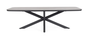 MASA DE TERASA/GRADINA ISACCO, 240X110 ANTRACIT, CONFECTIONATA DIN ALUMINIU, STIL MODERN - Img 2