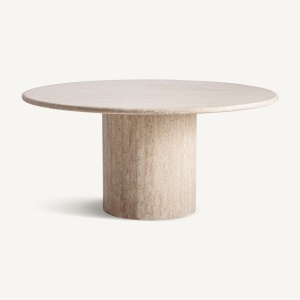 MASA DEOSEBITA, THIENNES 160CM, DIN TRAVERTIN DE CULOARE BEJ, VICAL HOME SELECTION