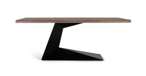 MASA DINING 200CM, ARTIM 1835, DIN LEMN DE SALCAM SI BAZA METAL, ARTIM GROUP SELECTION