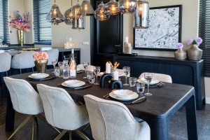 MASA DINING BACCARAT, 230 CM, NEAGRA, 7734, DIN FURNIR DE STEJAR, RICHMOND INTERIORS - Img 4