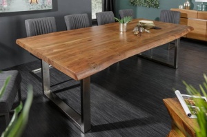 MASA DINING DIN LEMN MASIV, MAMMUT 220CM, DESIGN INDUSTRIAL