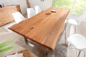 MASA DINING DIN LEMN MASIV, MAMMUT 240CM, DESIGN INDUSTRIAL - Img 4