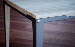 MASA DINING DYLE ESSENCE 001 200x100, DIN METAL SI LEMN MASIV, STIL MODERN B2 - Img 4