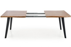 MASA DINING EXTENSIBILA DICKSON, STEJAR NATURAL/NEGRU, 120/180 CM, BLAT DIN MDF SI PICIOARE DIN METAL, STIL MODERN - Img 6