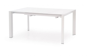 MASA DINING EXTENSIBILA STANFORD XL, ALBA, 130/250 CM, BLAT DIN MDF LACUIT SI PICIOARE DIN METAL, STIL MODERN - Img 4