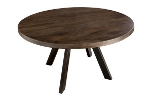 MASA DINING IRON CRAFT 120CM, ROTUNDA, DIN LEMN DE MANGO SI PICIOARE DE METAL, CULOARE TAUPE, ARTIM GROUP SELECTION - Img 6