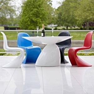 MASA DINING/LIVING FUNGO GRANDE, 110CM, DIN FIBRA DE STICLA - Img 3
