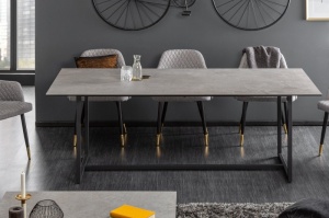 MASA DINING, STIL INDUSTRIAL, 200CM, DIN METAL, STICLA SI CERAMICA, ARTIM GROUP SELECTION