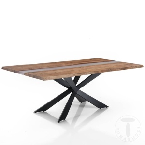 MASA ELEGANTA DE LUX DIN LEMN 195CM, ANUBI, COD 4361, STIL MODERN, REALIZATA DIN LEMN MASIV DE SALCAM