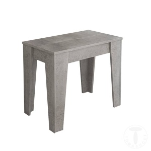 MASA EXTENSIBILA 54-306CM, CHARLIE CIMENT, STIL MODERN, REALIZATA DIN PANOURI LAMINATE - Img 1