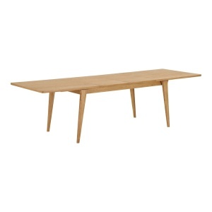 MASA EXTENSIBILA DARWIN 100x240-290-340x75 cm, REALIZAT DIN FURNIR DE STEJAR, CULOARE NATUR, HOUSE NORDIC