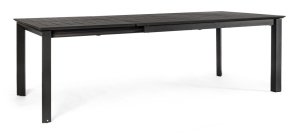 MASA EXTENSIBILA DE GRADINA KONNOR NEAGRA, CONFECTIONATA DIN ALUMINIU, STIL MODERN - Img 3