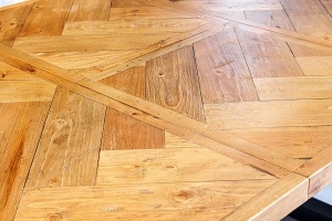 MASA EXTENSIBILA, MOSAIK 120- 160CM, FURNIR LEMN DE PIN RECICLAT SI METAL, ASPECT MARO NATUR, ARTIM GROUP SELECTION - Img 2