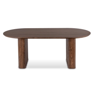 MASA OVALA 200CM, ARTIM MEBLE, REALIZATA DIN MDF, CULOARE NUC, STIL MODERN - Img 9