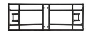 MASA PENTRU CATERING/CONFERINTE 180X100 CM, STEJAR LANCELOT/NEGRU, DIN PAL LAMINAT SI OTEL, ARTIM GROUP SELECTION - Img 4
